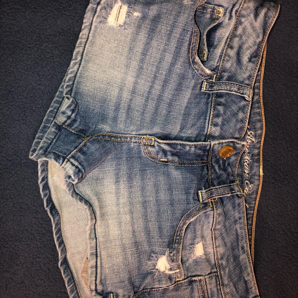 American eagle blue jean shorts